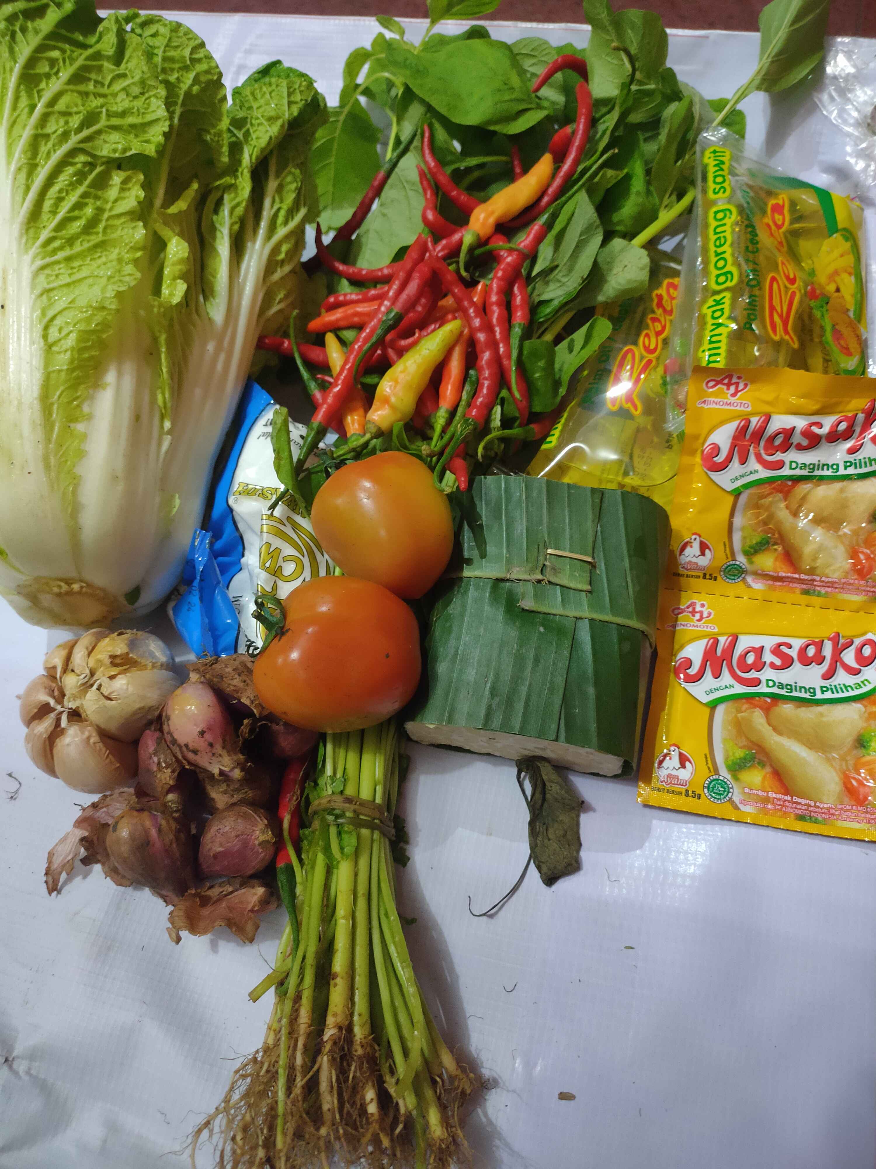 Paket Sayur pada Sedekah Subuh YBKB